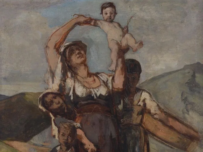 1837-Alfred Cluysenaar - Madre e i suoi figli